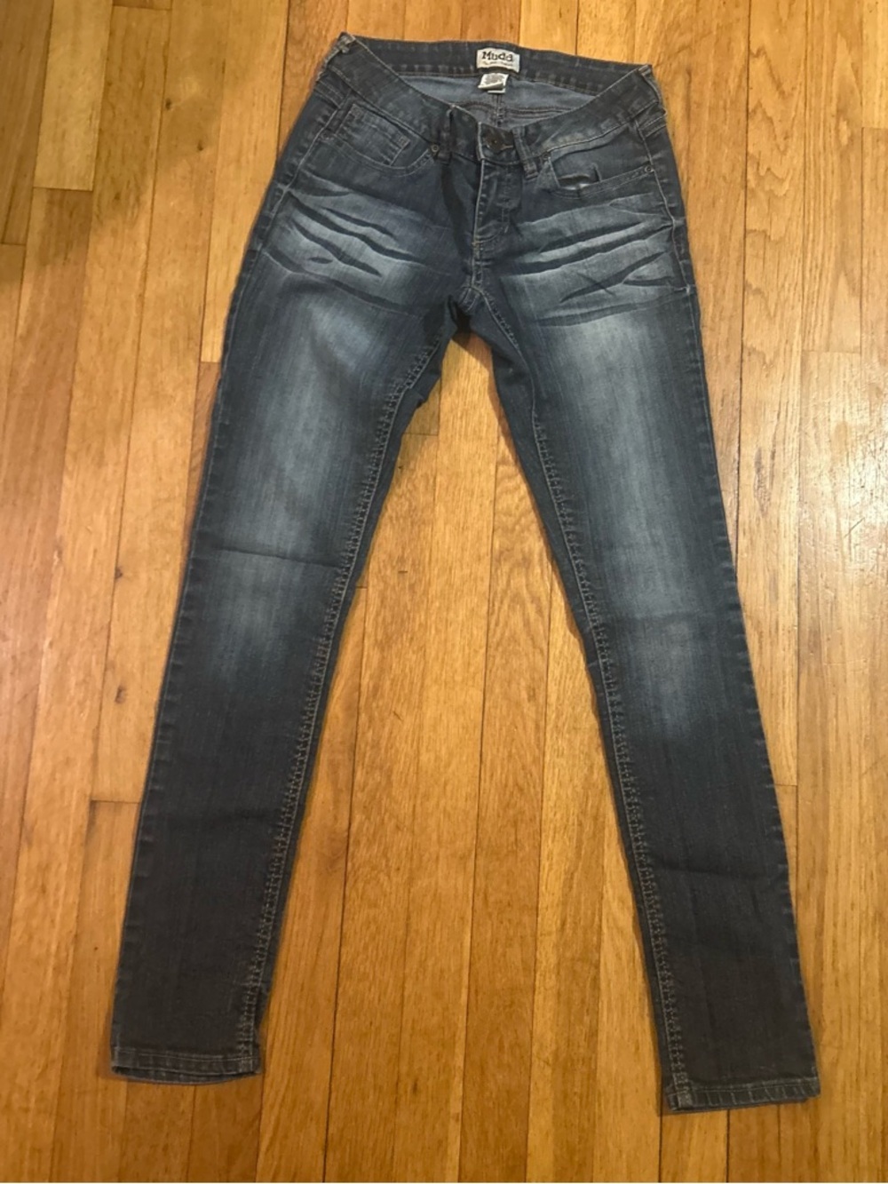 Mudd Women's Skinny Jeans in Faded Blue Denim